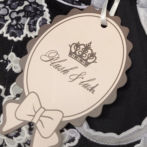 𝅺FLORAL Black White Mandarin Collar Chinese Cheongsam Style Sleeveless Dress S/ - Picture 4 of 9